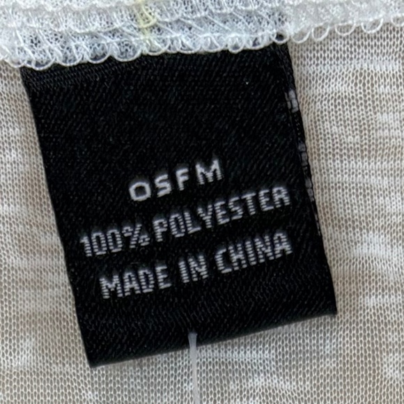 NWT  Sheer White Short Sleeve Kimono; OSFM - Picture 6 of 8